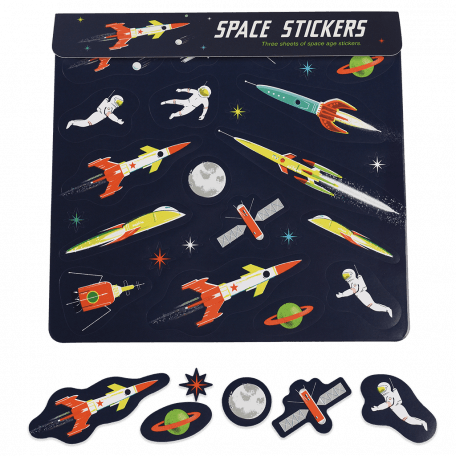 Space Age Stickers (3 Sheets)