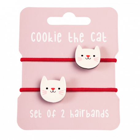 Cookie The Cat Hair Bands (set Of 2)