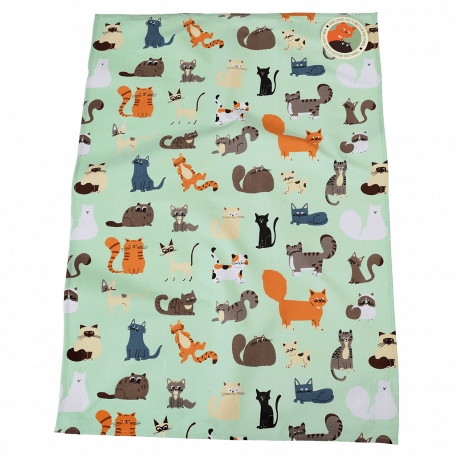 Nine Lives Tea Towel