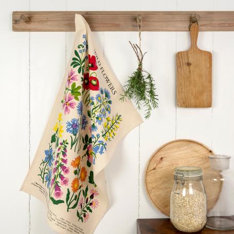 Wild Flowers Tea Towel