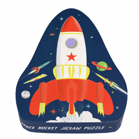 Space Age Rocket Jigsaw Puzzle