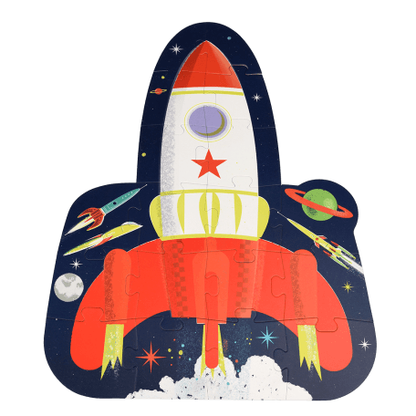 Space Age Rocket Jigsaw Puzzle