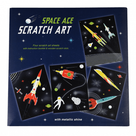 Space Age Scratch Art