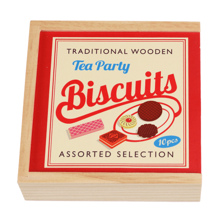 Traditional Wooden Tea Party Biscuits