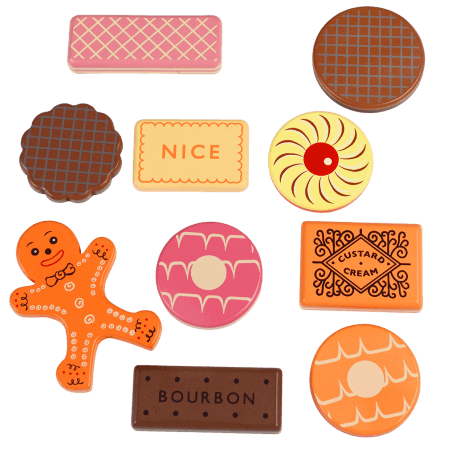 Traditional Wooden Tea Party Biscuits