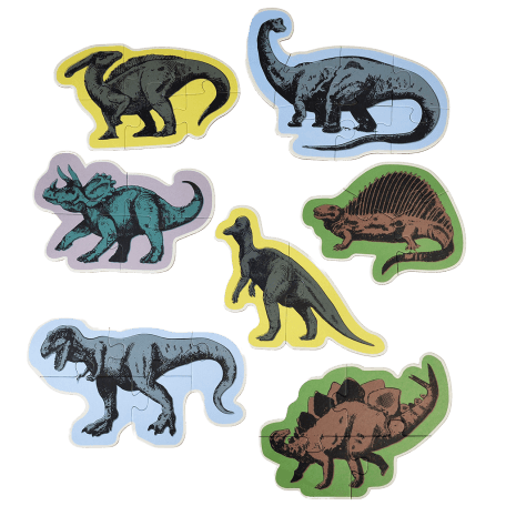 Prehistoric Land Set Of Seven Puzzles