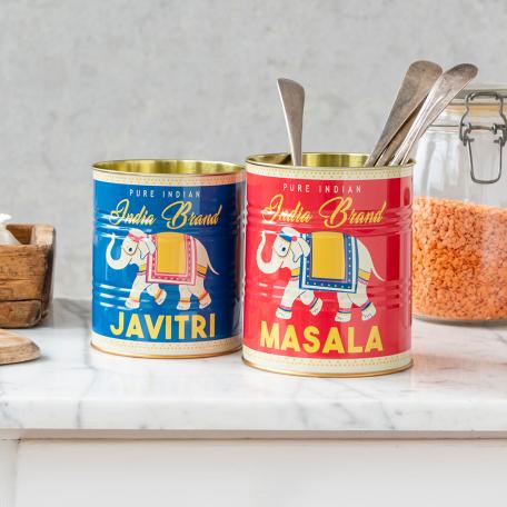 Masala And Javitri Storage Tins (set Of 2)