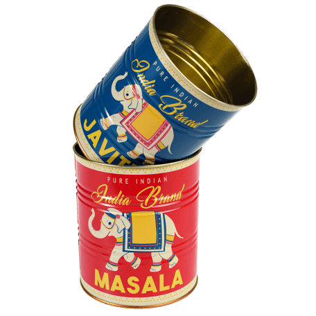 Masala And Javitri Storage Tins (set Of 2)