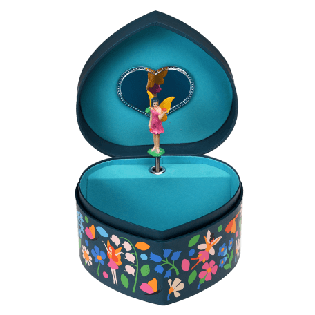 Fairies In The Garden Heart Jewellery Box