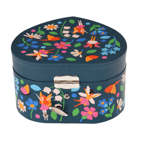 Fairies In The Garden Heart Jewellery Box