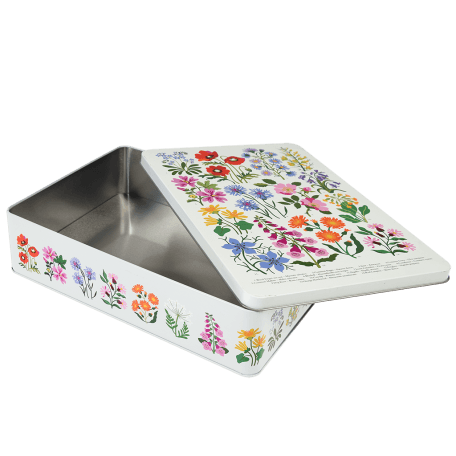 Wild Flowers Biscuit Tin