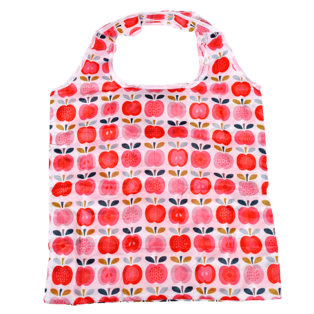 Vintage Apple Recycled Foldaway Shopper Bag