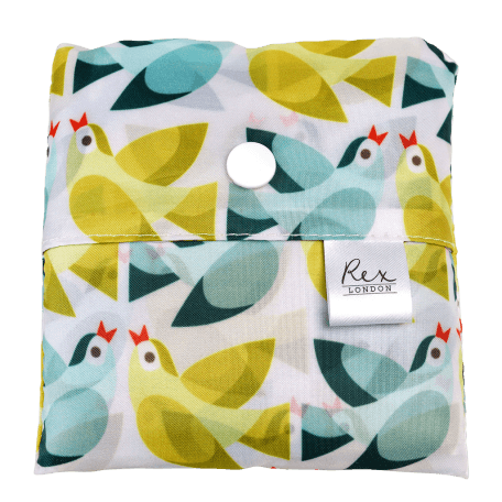 Love Birds Recycled Foldaway Shopper Bag