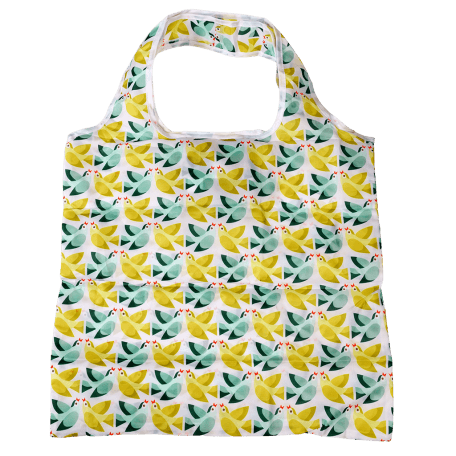 Love Birds Recycled Foldaway Shopper Bag