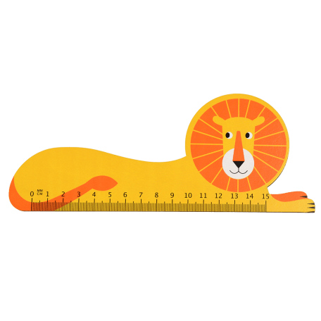 Lion Wooden Ruler