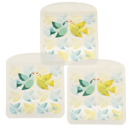 Love Birds Snack Bags (set Of 3)