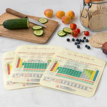 Periodic Table Snack Bags (set Of 3)