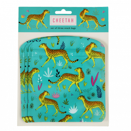 Cheetah Snack Bags (set Of 3)