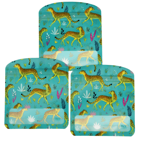 Cheetah Snack Bags (set Of 3)