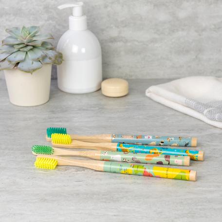 Cheetah Bamboo Toothbrush