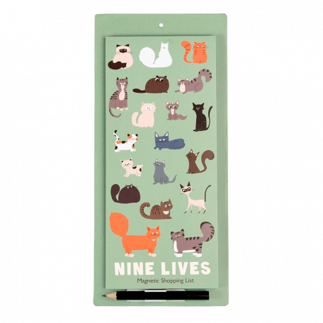 Nine Lives Magnetic Shopping List