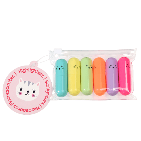 Cat Highlighters (pack Of 6)