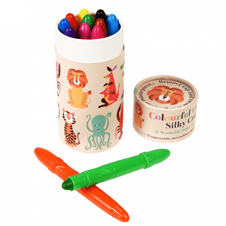 Colourful Creatures Silky Crayons (set Of 12)