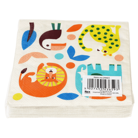 Wild Wonders Napkins (pack Of 20)