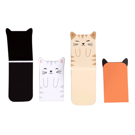 Magnetic Cat Bookmarks (set Of 4)