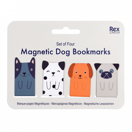 Magnetic Dog Bookmarks (set Of 4)