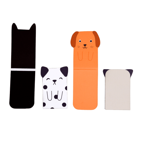 Magnetic Dog Bookmarks (set Of 4)