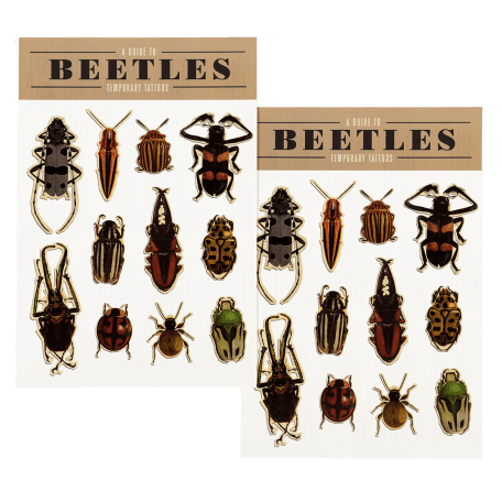 Beetles Temporary Tattoos (2 Sheets)