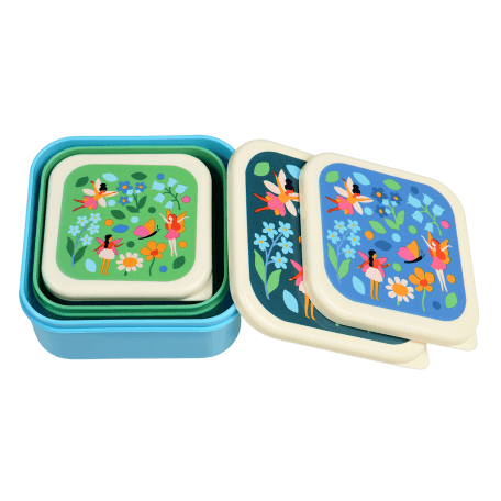 Fairies In The Garden snack boxes (set of 3) nested