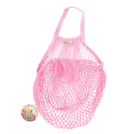 Baby Pink Organic Cotton Net Bag