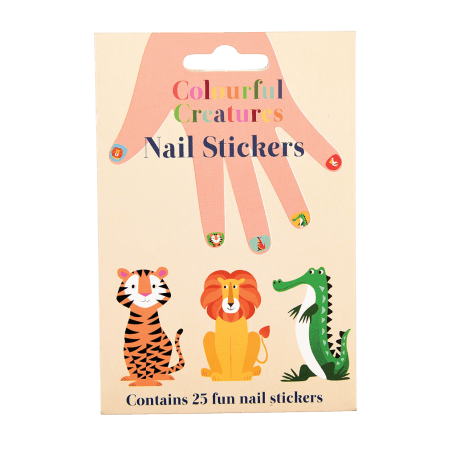 Colourful Creatures Nail Stickers (pack Of 25)