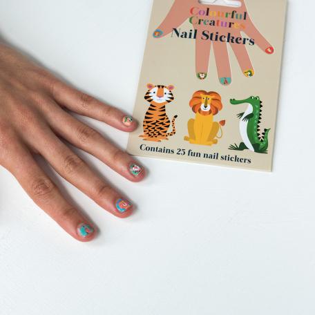 Colourful Creatures Nail Stickers (pack Of 25)