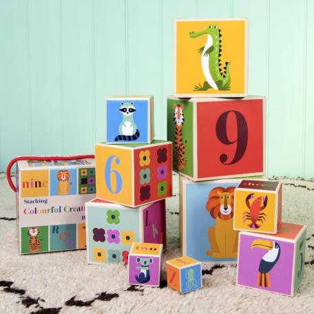 Colourful Creatures Stacking Blocks