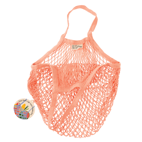 Coral Organic Cotton Net Bag