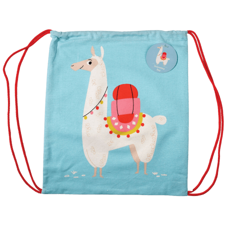 Dolly Llama Drawstring Bag