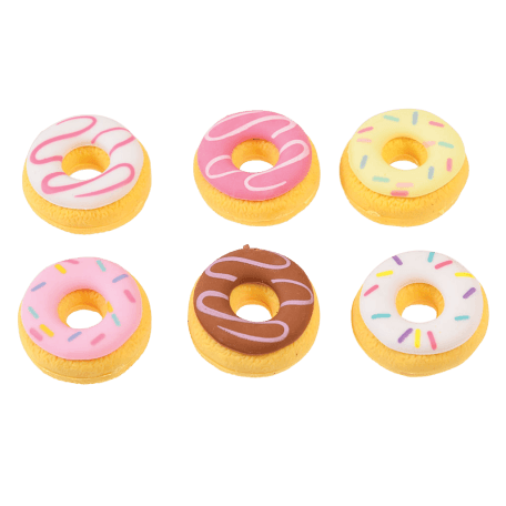 Scented Doughnut Erasers (set Of 6)