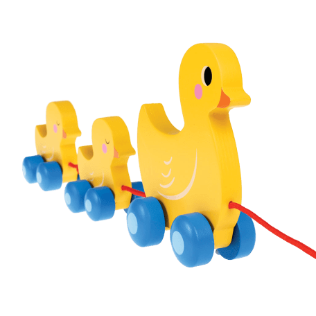 Duck Family Wooden Pull Toy