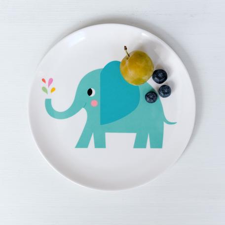 Elvis The Elephant Melamine Plate