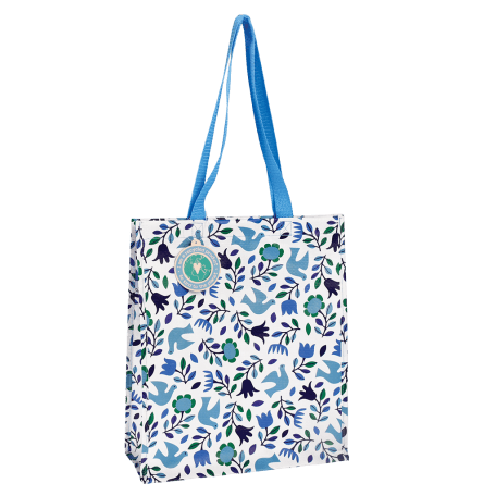 Folk Doves Shopping Bag