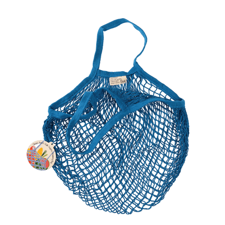 Greek Blue Organic Cotton Net Bag