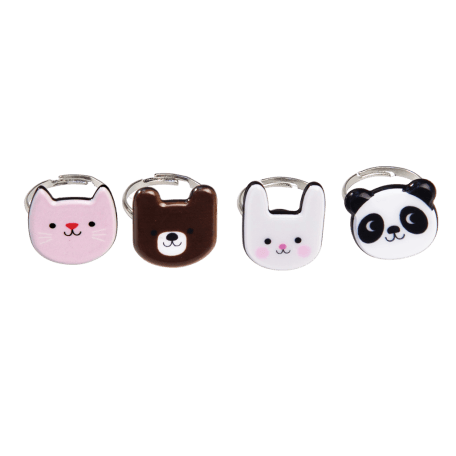 Miko And Friends Rings (set Of 4)