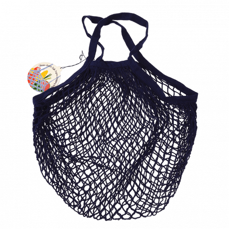 Navy Blue Organic Cotton Net Bag