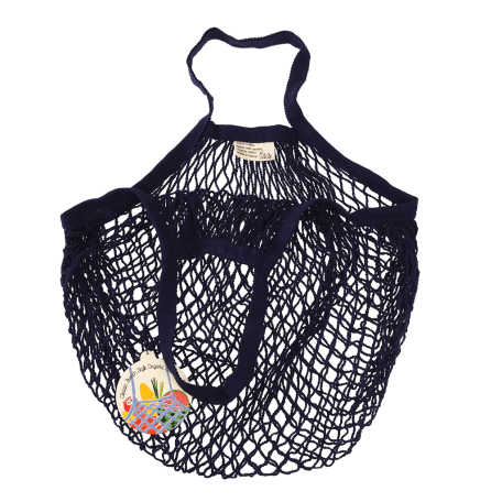 Navy Blue Organic Cotton Net Bag