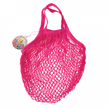 Pink Organic Cotton Net Bag