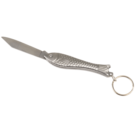 Fish Shaped Pocket Knife & Keyring