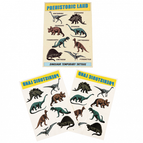 Prehistoric Land Temporary Tattoos (2 Sheets)